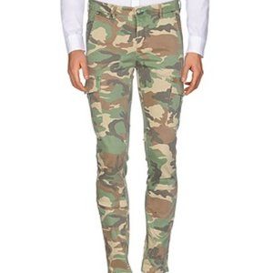 JColor-Military Green Camo Print Pants